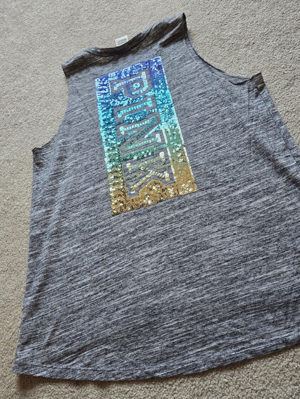 PINK VICTORIA'S SECRET Sequin Tank